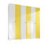 DREHTÜRENSCHRANK in Gelb, Weiß - Gelb/Alufarben, Design, Holzwerkstoff/Kunststoff (237/214/53cm) - Carryhome DREHTÜRENSCHRANK in Gelb, Weiß - Gelb/Alufarben, Design, Holzwerkstoff/Kunststoff (237/214/53cm) - Carryhome