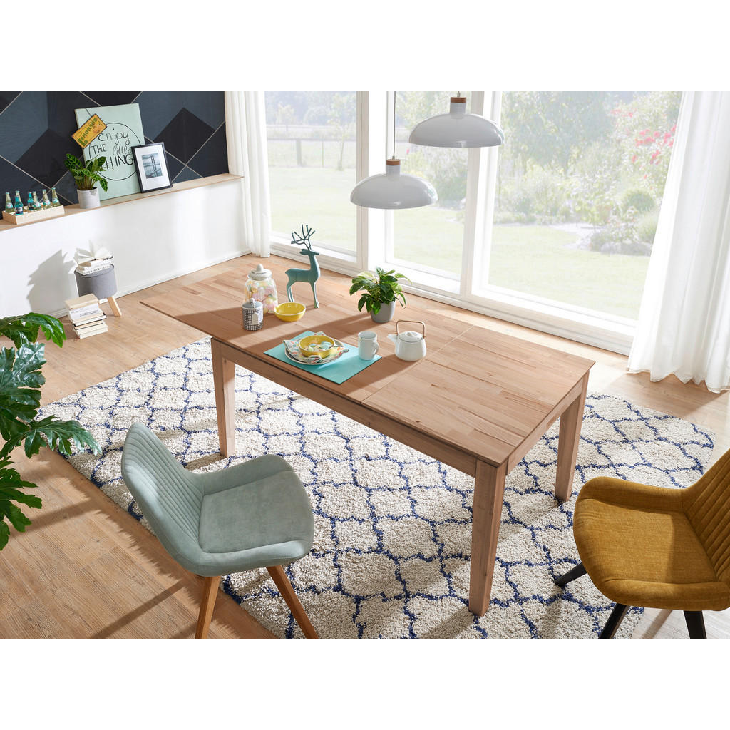 Thumbnail - Livetastic Esstisch, Braun, Holz, Kernbuche, massiv, rechteckig, konisch, eckig, 90x75x140 cm, ausziehbar, Esszimmer, Ti...