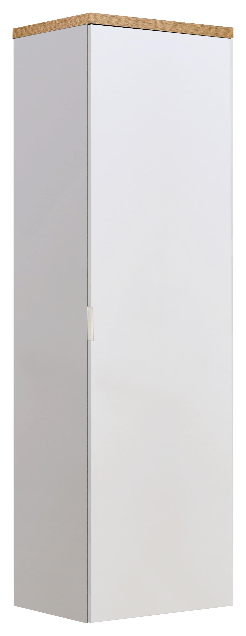GARDEROBENSCHRANK 60/190/40 cm  - Eichefarben/Alufarben, Design, Holzwerkstoff/Metall (60/190/40cm) - Xora