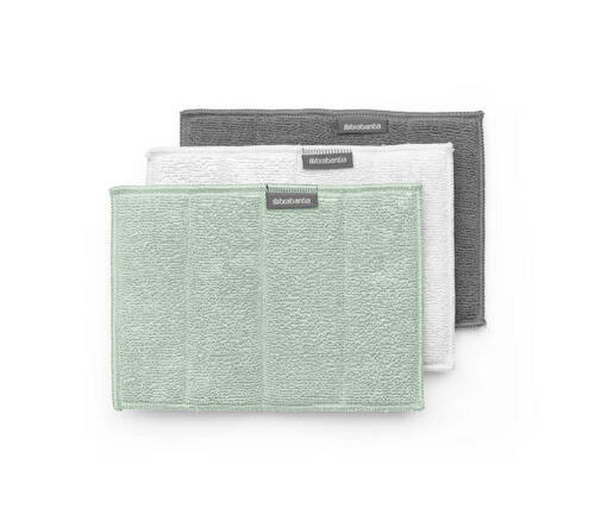 UTIERKA Z MIKROVLÁKNA - sivá/biela, Design, textil (23,5/0,7/17,5cm) - Brabantia