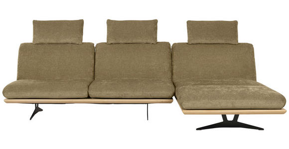 SCHLAFSOFA in Holz, Textil Hellgrün - Beige/Schwarz, Design, Holz/Textil (204/92/90cm) - Dieter Knoll