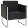 SESSEL Lederlook Schwarz, Hellgrau    - Hellgrau/Schwarz, MODERN, Textil/Metall (67/78/71cm) - MID.YOU
