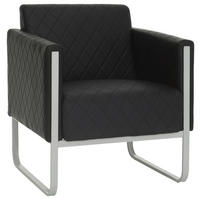 SESSEL Lederlook Schwarz, Hellgrau    - Hellgrau/Schwarz, MODERN, Textil/Metall (67/78/71cm) - MID.YOU