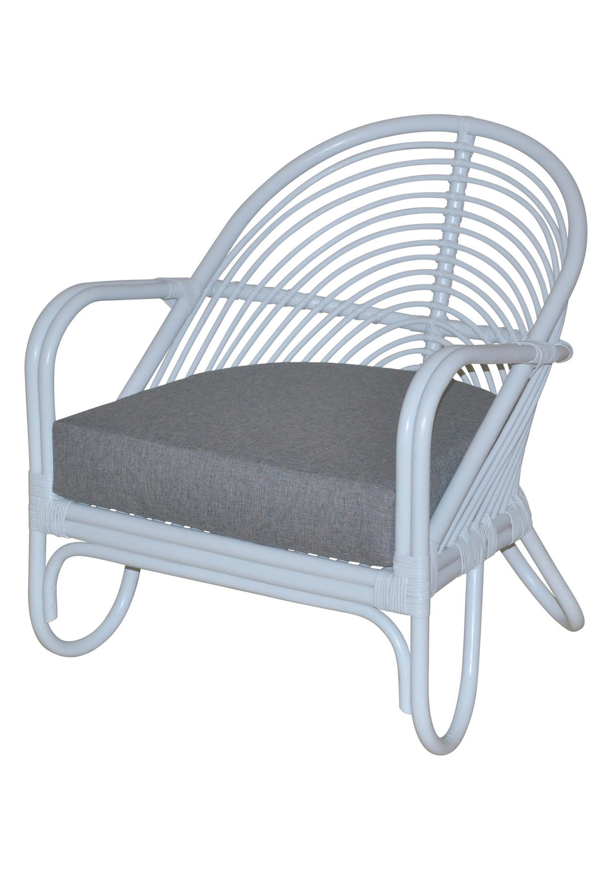 RELAXSESSEL Flachgewebe Sitzkissen    - Weiß, Natur, Holz/Textil (72/70/80,5cm) - MID.YOU