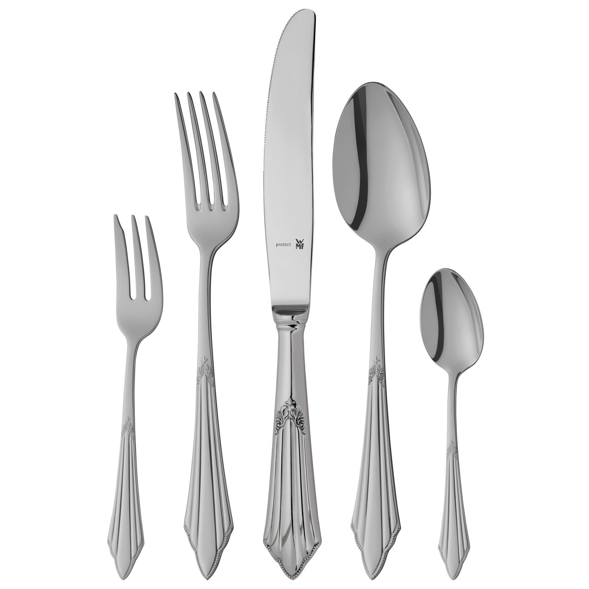BESTECKSET  30-teilig  - Edelstahlfarben, Design, Metall - WMF