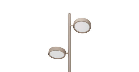 LED-STEHLEUCHTE Bellevue 43/28/162 cm   - Sandfarben, Design, Metall (43/28/162cm) - Dieter Knoll
