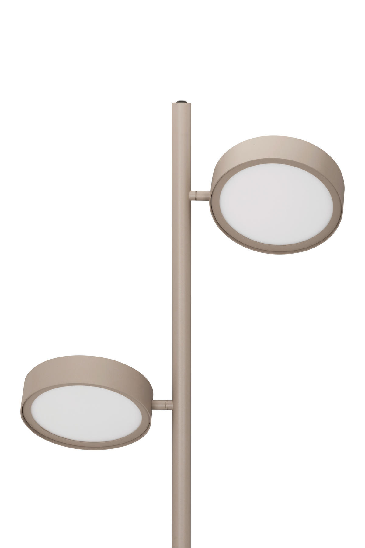 LED-STEHLEUCHTE - Sandfarben, Design, Metall (43/28/162cm) - Dieter Knoll