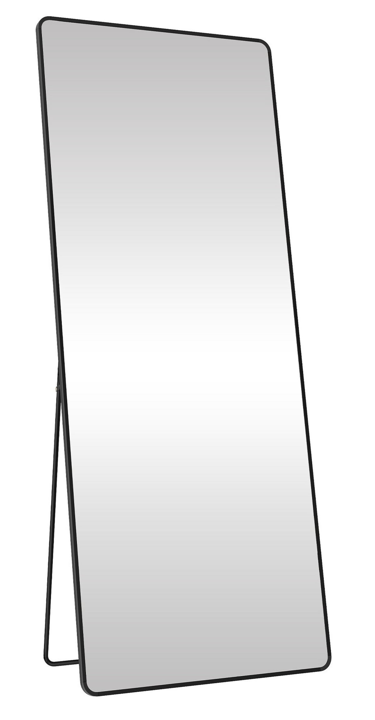 STANDSPIEGEL 60/165/33 cm  - Schwarz, Trend, Glas/Metall (60/165/33cm) - Boxxx