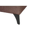 WOHNLANDSCHAFT Rosa Chenille  - Schwarz/Rosa, KONVENTIONELL, Textil/Metall (188/340/160cm) - Xora