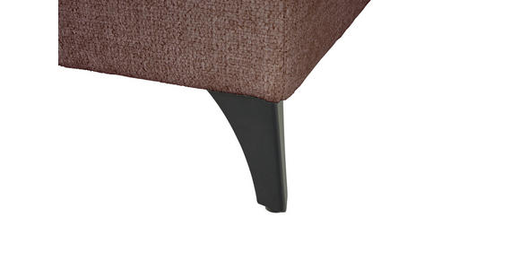 WOHNLANDSCHAFT Rosa Chenille  - Schwarz/Rosa, KONVENTIONELL, Textil/Metall (188/340/160cm) - Xora