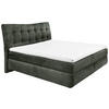 BOXSPRINGBETT 180/200 cm  in Dunkelgrün  - Dunkelgrün/Schwarz, Basics, Holzwerkstoff/Kunststoff (180/200cm) - Esposa