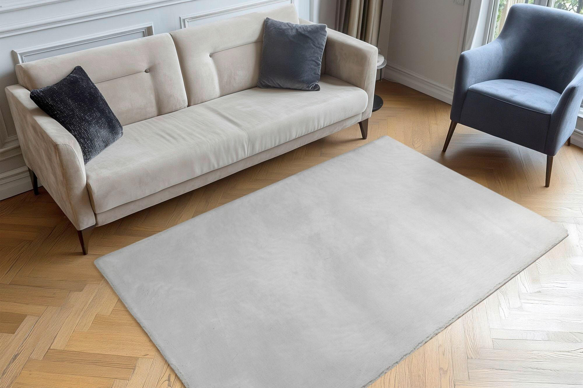 FELLTEPPICH 80/150 cm My Milestone Grau  - Grau, KONVENTIONELL, Textil (80/150cm) - Obsession