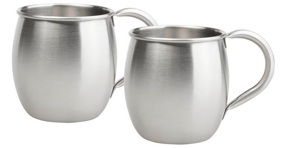 MOSCOW-MULE-BECHER  - Edelstahlfarben, Basics, Metall (8,5/9,5cm) - Novel