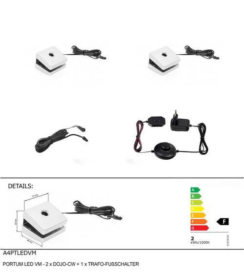 LED-KLEMMLEUCHTE   - Silberfarben, KONVENTIONELL, Kunststoff - Carryhome