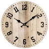 ZIDNI SAT  33,8 cm        - prirodne boje/crna, Basics, papir/drvo (33,8cm) - Ambia Home