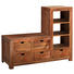 KOMMODE Sheesham massiv Naturfarben - Naturfarben, LIFESTYLE, Holz (160/135/45cm) - Landscape