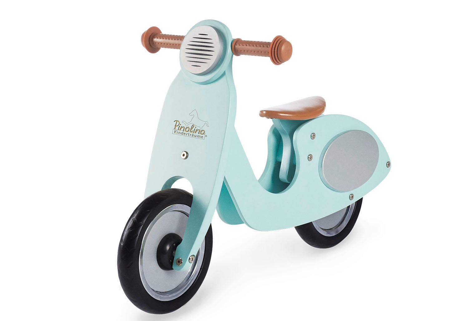LAUFRAD Pinolino Vespa Wanda  - Silberfarben/Braun, Design, Holz (77/34/51cm) - Pinolino