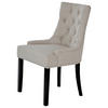 STUHL  in Webstoff  - Beige/Schwarz, Modern, Holz/Textil (56/62,5/91cm) - Livetastic