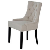 STUHL  in Webstoff  - Beige/Schwarz, Modern, Holz/Textil (56/62,5/91cm) - Livetastic