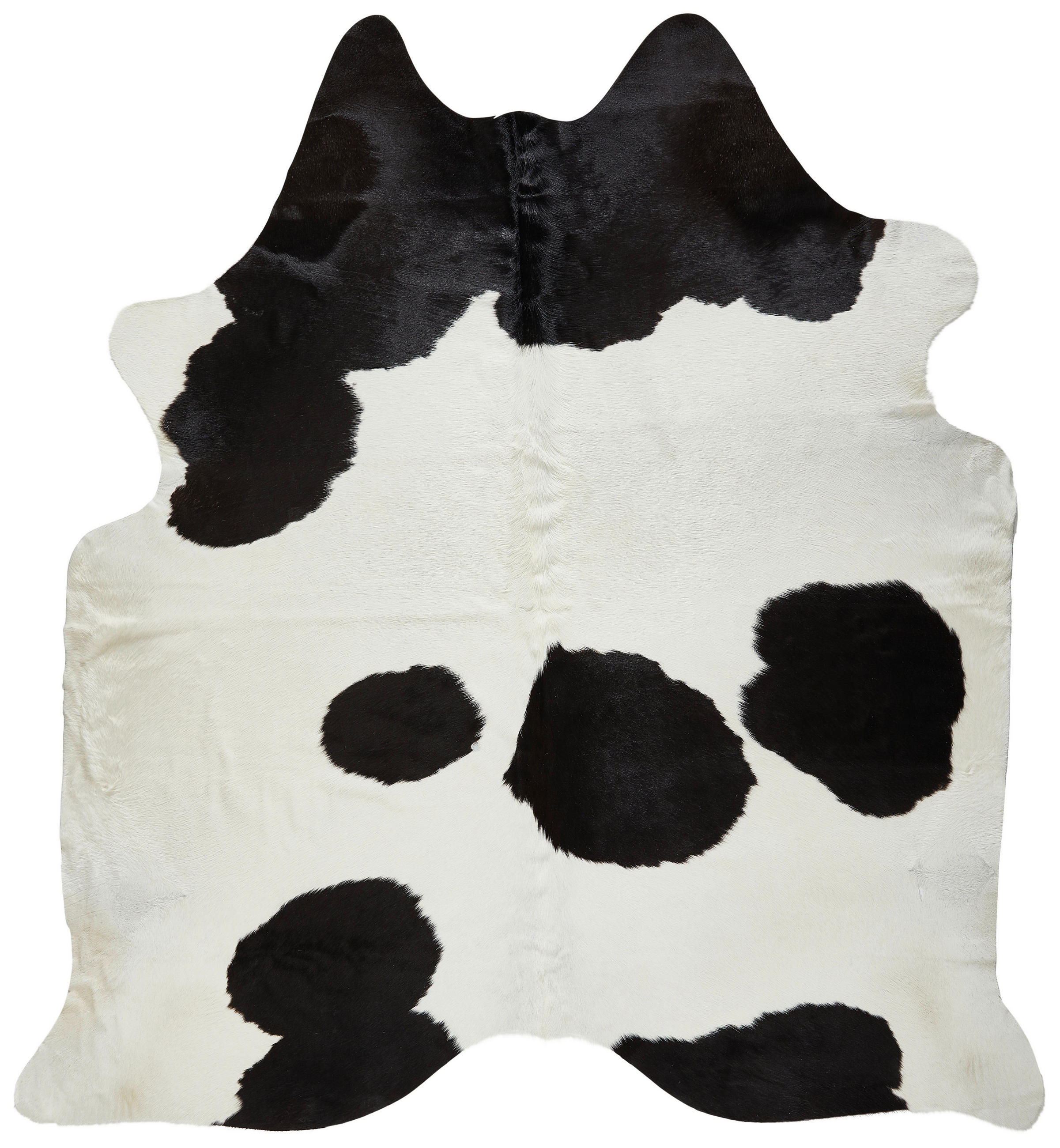 Linea Natura HOVĚZÍ KOŽEŠINA, 160/250 cm, vícebarevná, černá