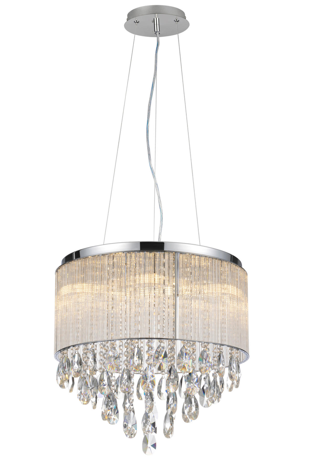 HÄNGELEUCHTE 49/150 cm    - Klar, Konventionell, Glas/Metall (49/150cm) - Glandor