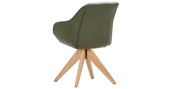ARMLEHNSTUHL in Chenille, Lederlook - Eichefarben/Naturfarben, MODERN, Holz/Textil (60/83/65cm) - Novel