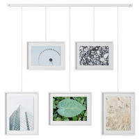 COLLAGEN-BILDERRAHMEN 79,4/3,18/69,5 cm 5-teilig  - Weiß, Design, Glas/Metall (79,4/3,18/69,5cm) - Umbra
