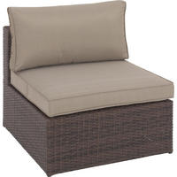 LOUNGEMITTELTEIL  - Beige/Braun, ROMANTIK / LANDHAUS, Kunststoff/Textil (72/65/84cm) - Ambia Garden