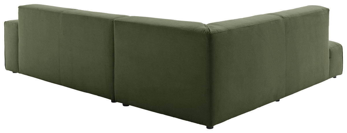 Freisteller von Pure Home Lifestyle ECKSOFA Olivgrün Cord.