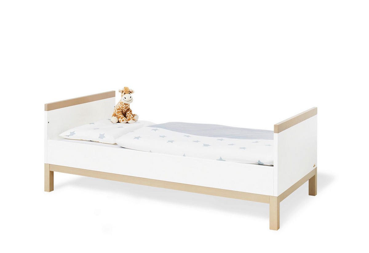 GITTERBETT PINOLINO LIGHT 140/70 cm  - Ahornfarben/Weiß, Design, Holz/Holzwerkstoff (140/70cm) - Pinolino