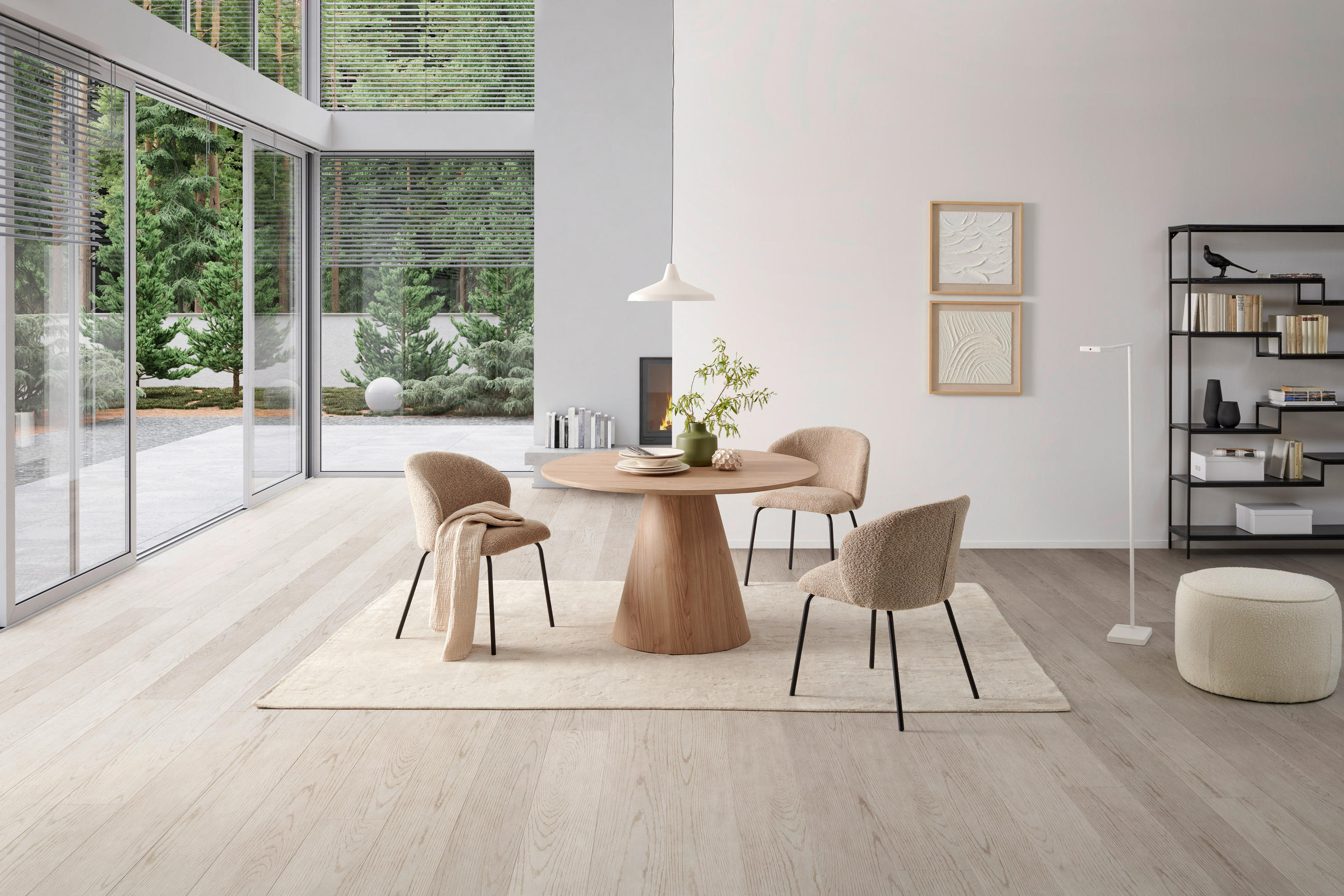 ESSTISCH in Holzwerkstoff  - Eichefarben, MODERN, Holzwerkstoff (120/75/120cm) - MID.YOU