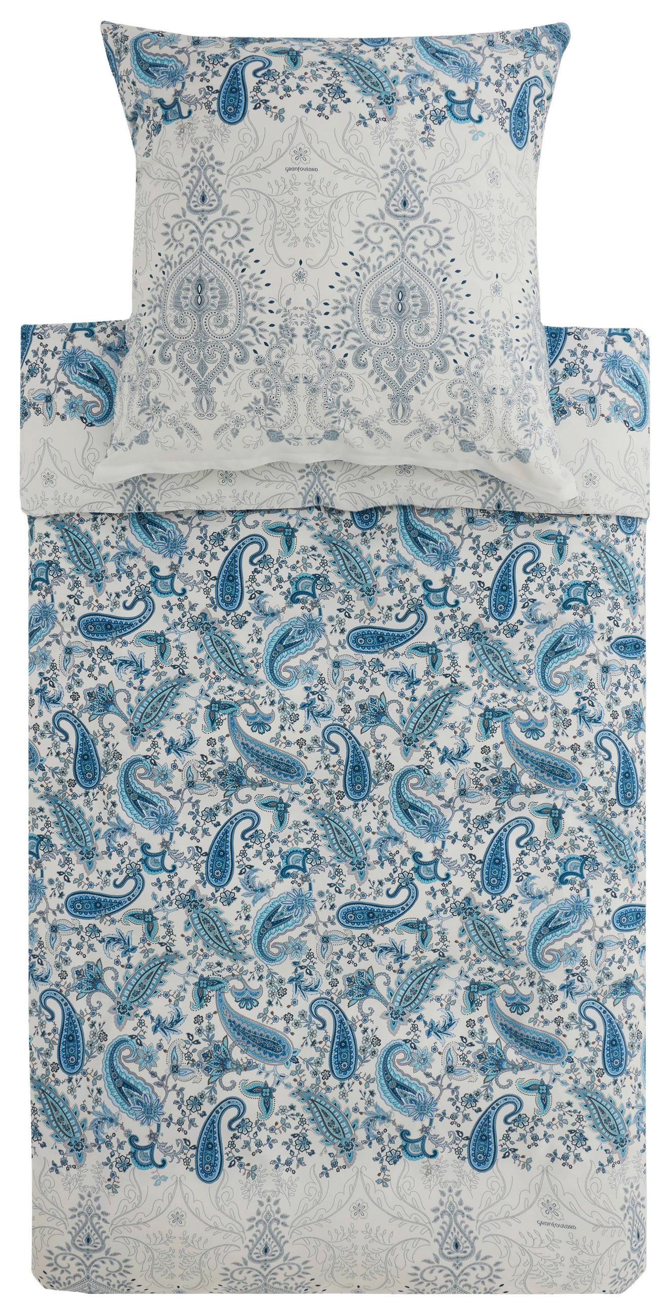 BETTWÄSCHESET Monnalisa Satin 160/210 cm  50 cm/70 cm  - Blau, Design, Textil (160/210cm) - Bassetti