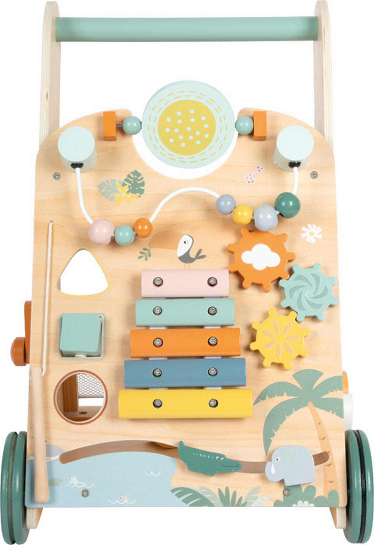 LAUFLERNWAGEN - Multicolor, Basics, Holz/Metall (33/50/32cm) - small foot