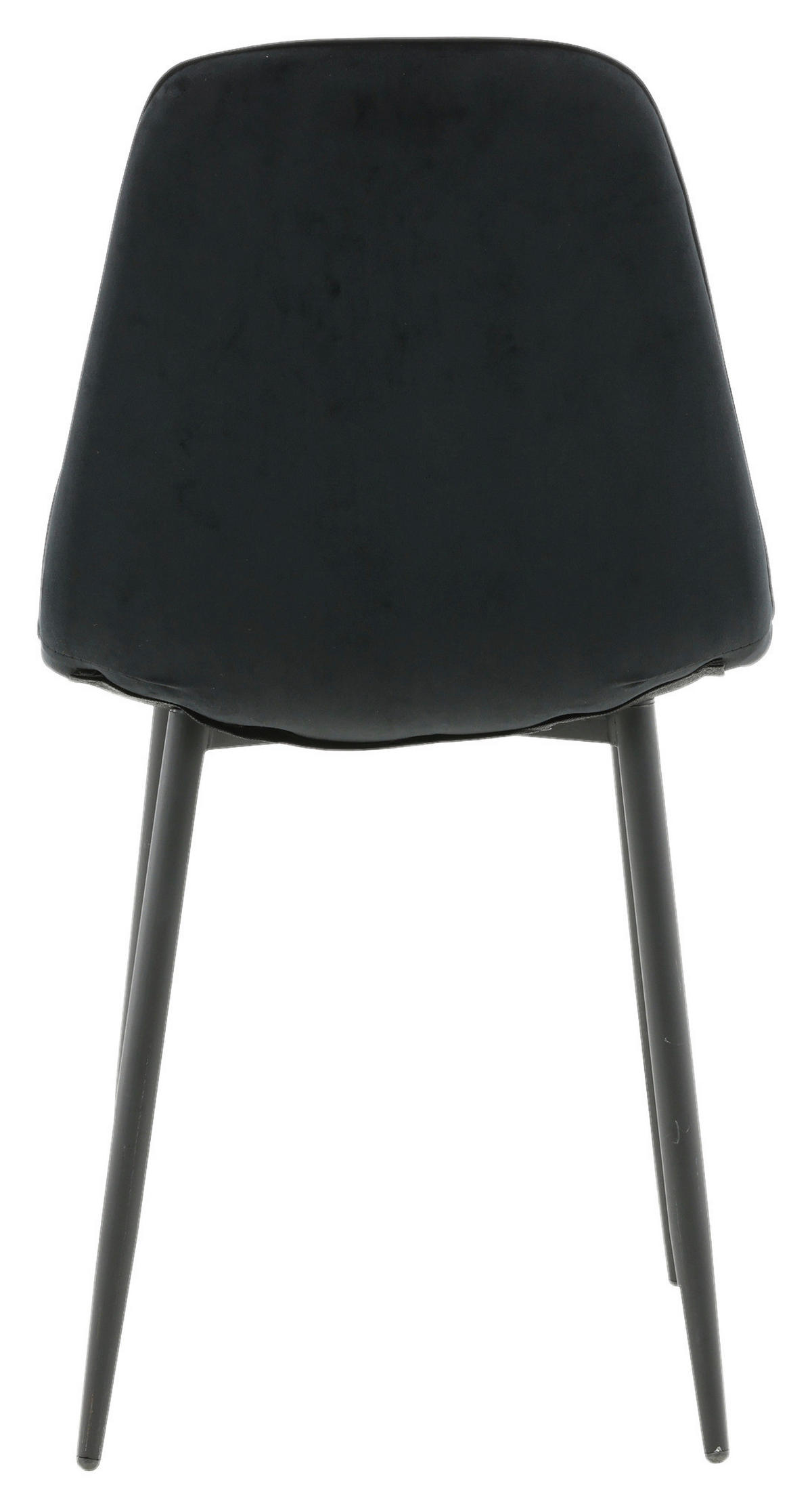 STOLSET 2 styck stål sammet  - svart, Design, metall/textil (44/86/52cm) - Livetastic