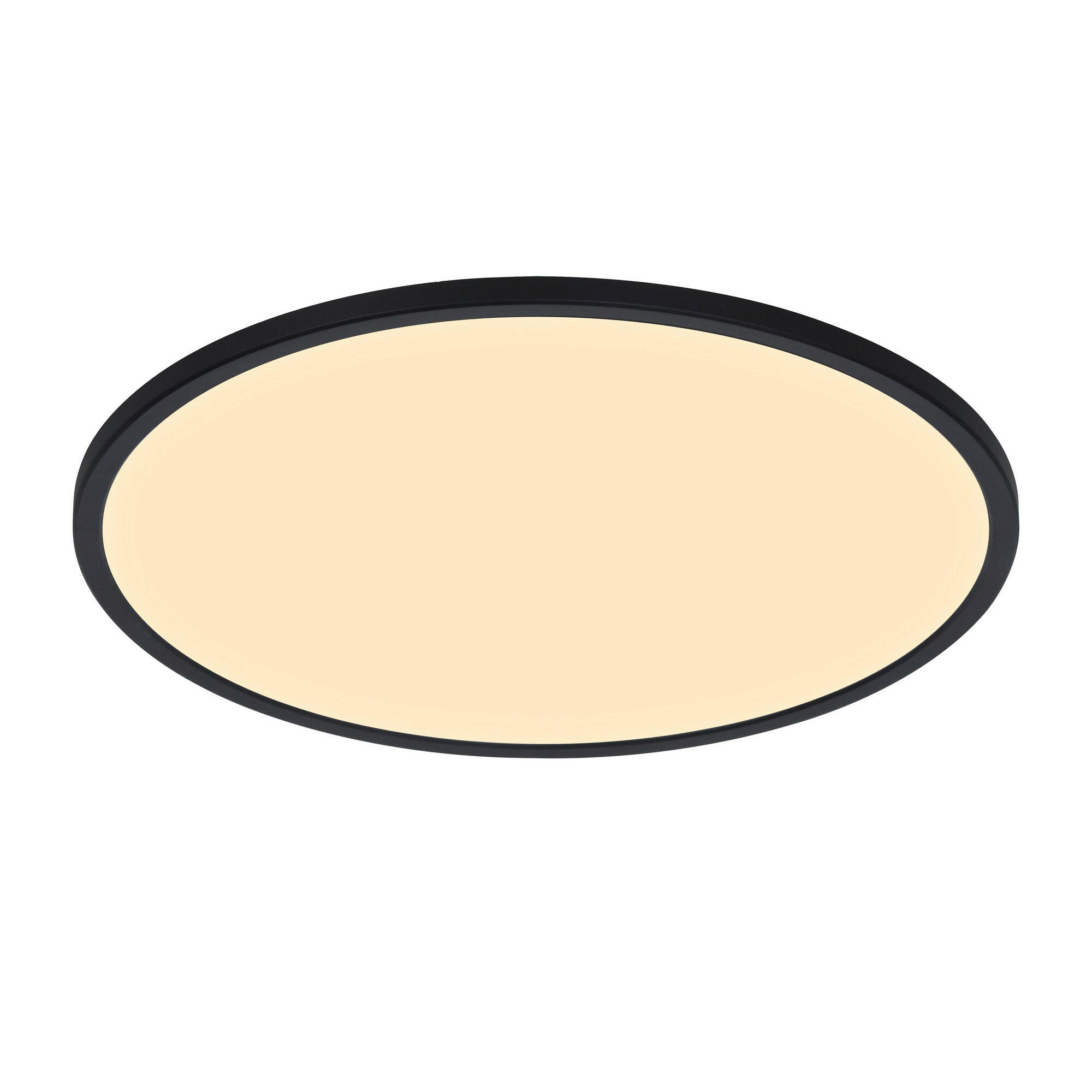 LED-DECKENLEUCHTE 60/3,2 cm   - Schwarz, KONVENTIONELL, Kunststoff (60/3,2cm) - Nordlux