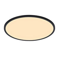 LED-DECKENLEUCHTE 60/3,2 cm   - Schwarz, KONVENTIONELL, Kunststoff (60/3,2cm) - Nordlux