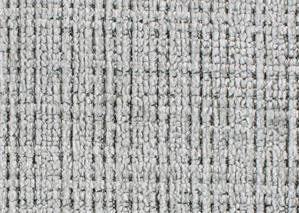 ECKSOFA in Chenille Hellgrau  - Hellgrau/Schwarz, Modern, Kunststoff/Textil (315/180cm) - Hom`in