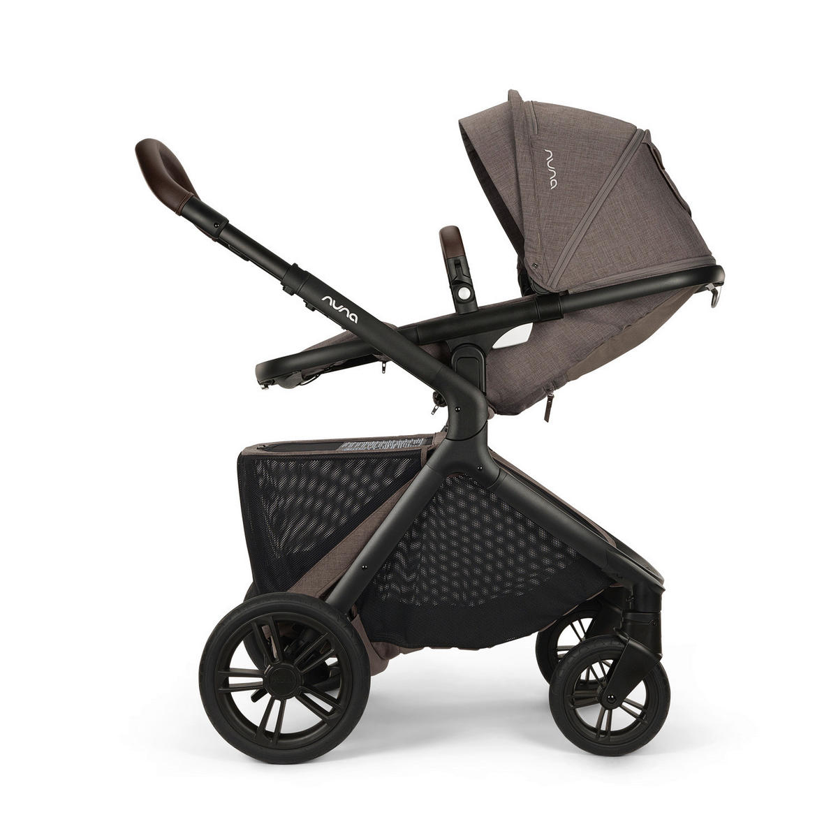 KINDERWAGEN DEMI icon  - Beigebraun/Schwarz, Basics, Metall (63/120/81cm) - Nuna