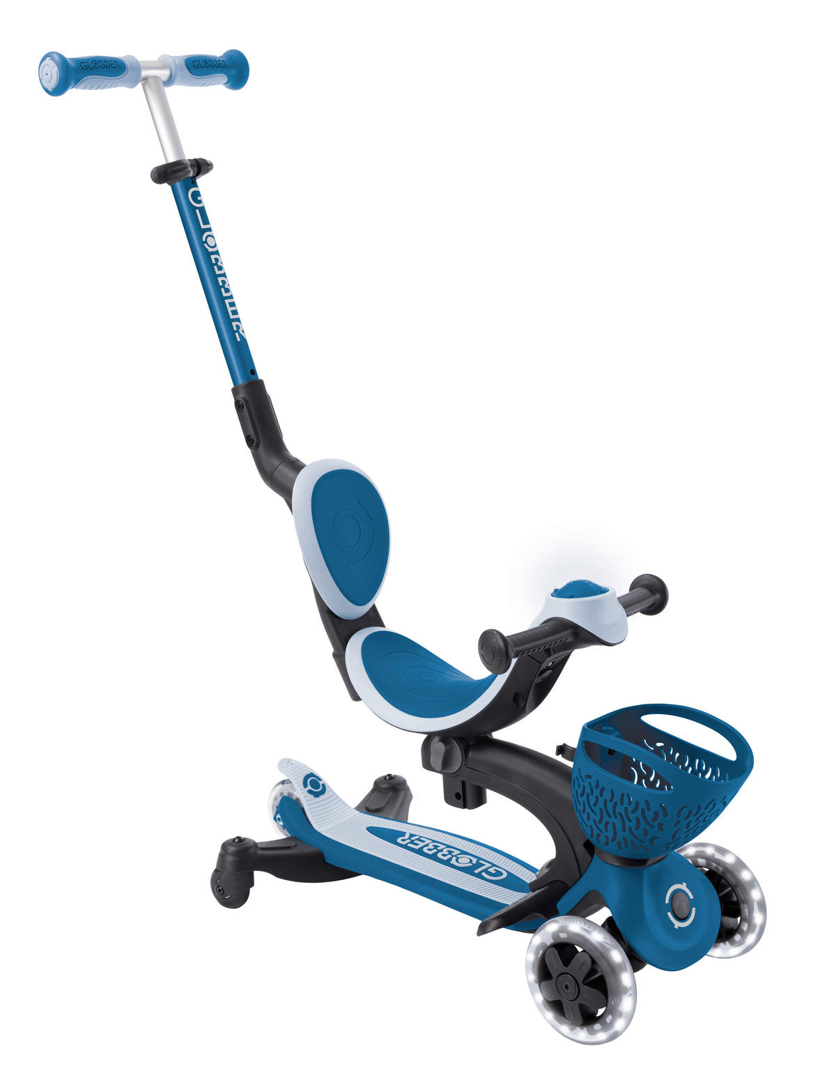 LAUFRAD GO-UP BABY 360 LIGHT 3IN1  - Petrol/Hellblau, LIFESTYLE, Kunststoff/Metall (75/29,5/102,5cm) - GLOBBER