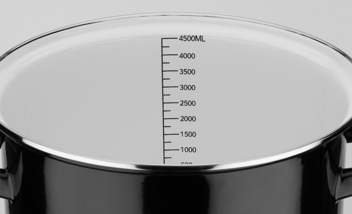 KOCHTOPFSET Black & White 4-teilig  - Schwarz, Basics, Metall - GSW
