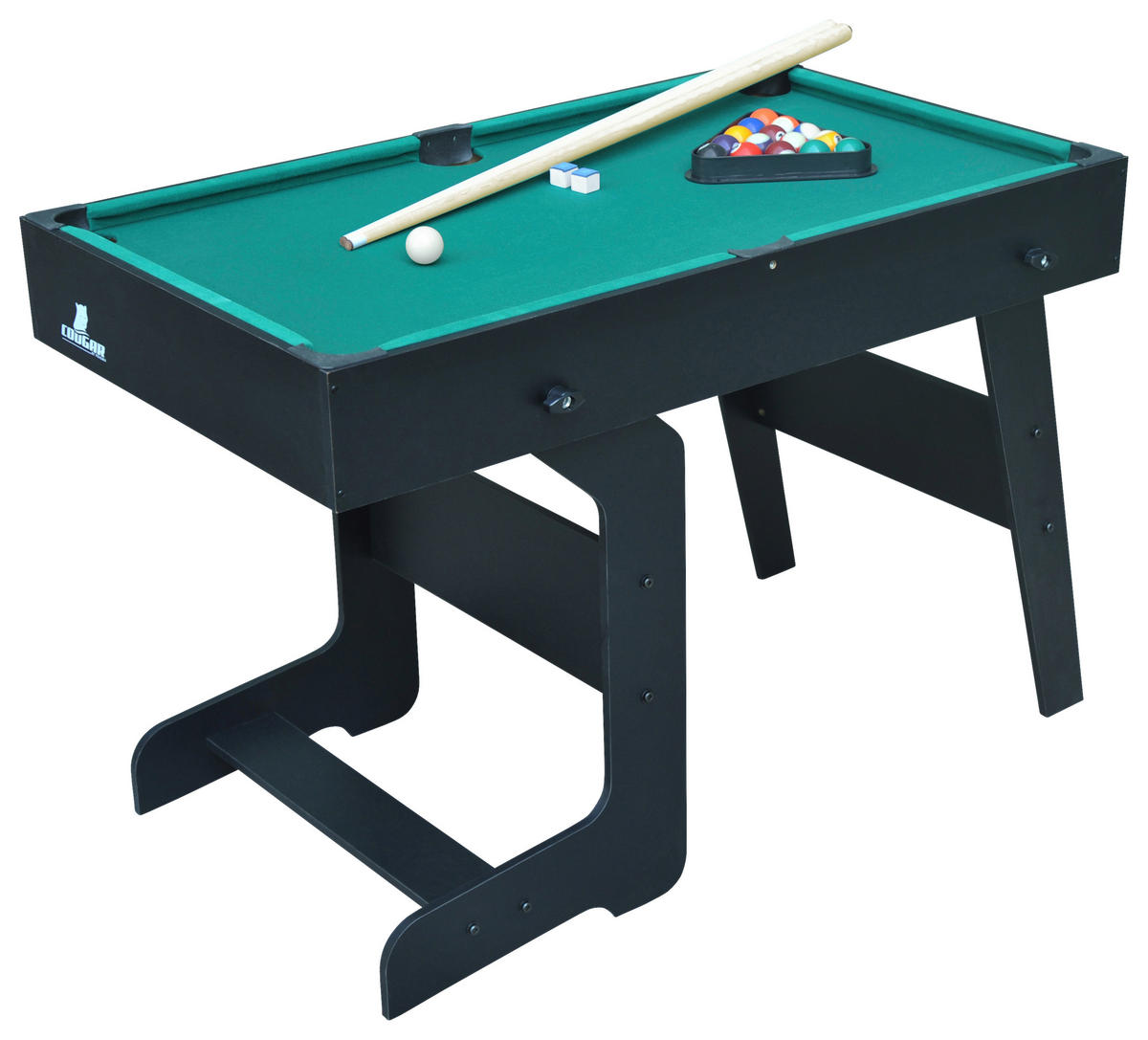 table multi-jeux - Schwarz, Konventionell, Holz (61/81/119,00cm)