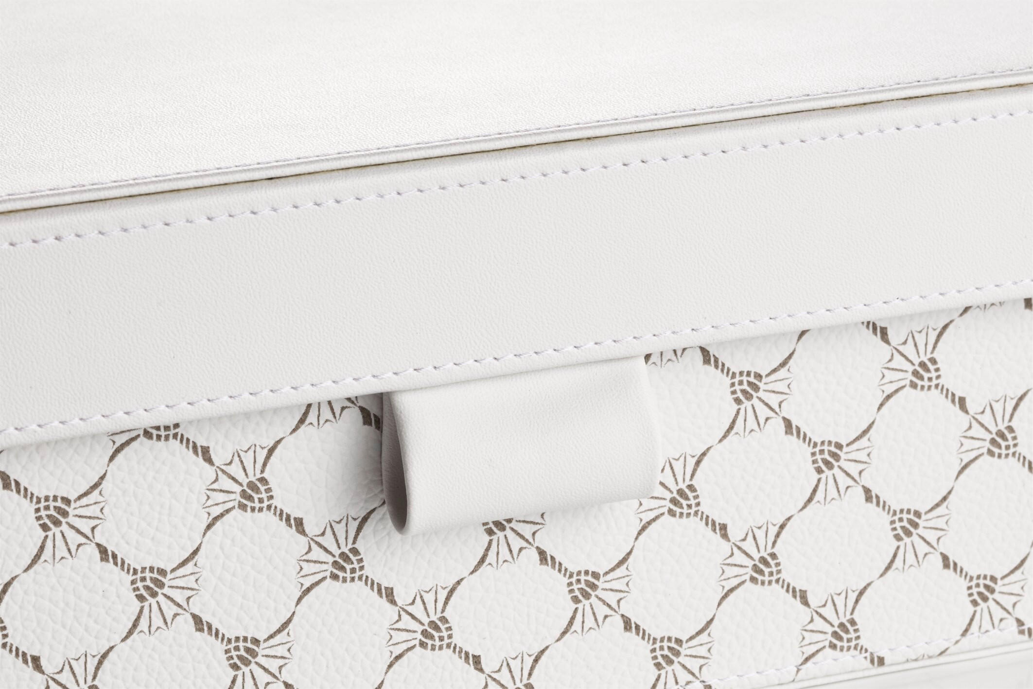 Thumbnail - Joop! Dekobox Cornfloweraccessoires, Grau, Weiß, Kunststoff, Lederoptik, 18.5x24x10 cm, Handmade in Thailand, Ordnen & A...