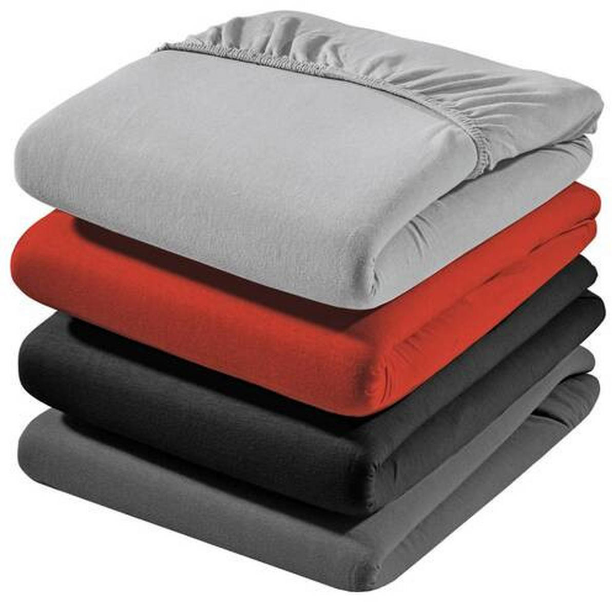 SPANNBETTTUCH Zwirn-Jersey  - Dunkelgrau, Basics, Textil (150/200cm) - Estella