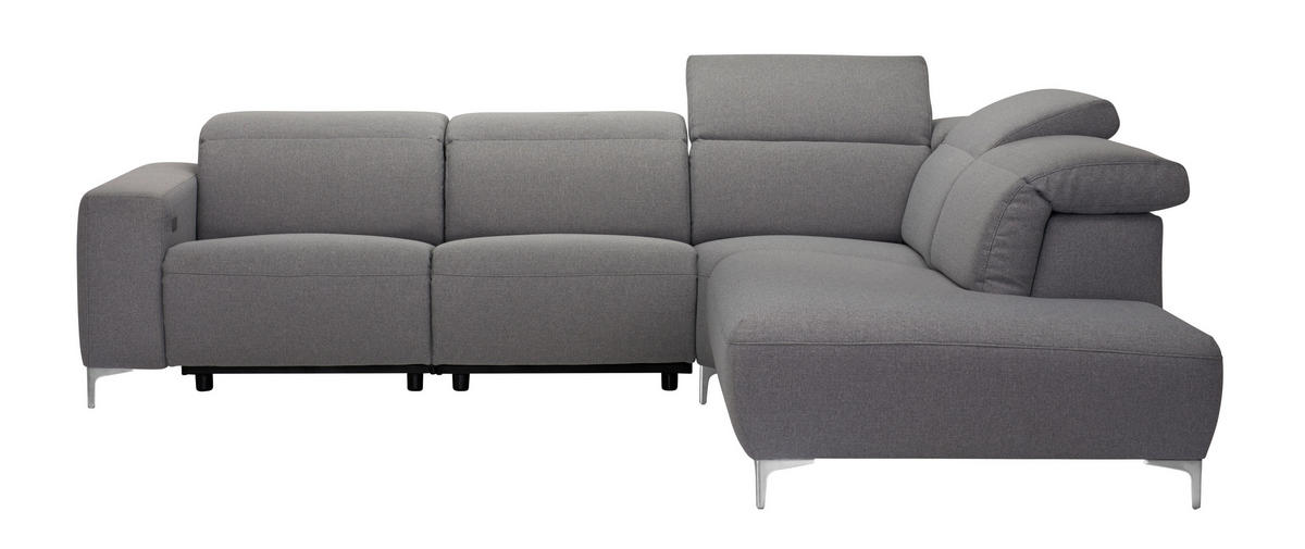 UGAONA GARNITURA siva  - siva, Dizajnerski, tekstil/metal (290/238cm) - Pure Home Lifestyle