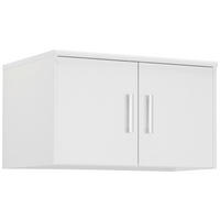 AUFSATZSCHRANK 72/43/54 cm  in  - Silberfarben/Weiß, Basics, Holzwerkstoff/Kunststoff (72/43/54cm) - Xora