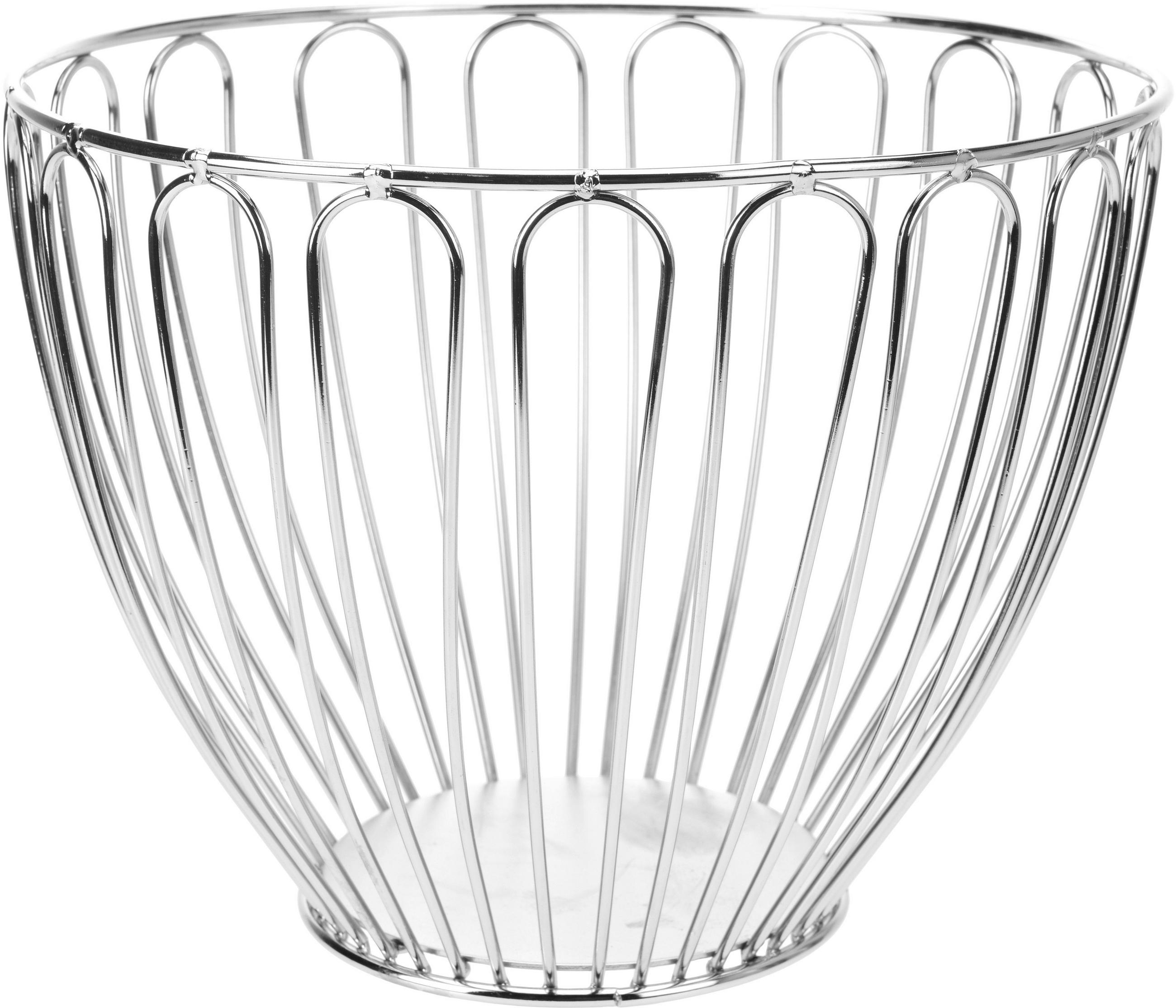 FRUKTKORG     - aluminiumfärgad, Basics, metall (23,7cm)