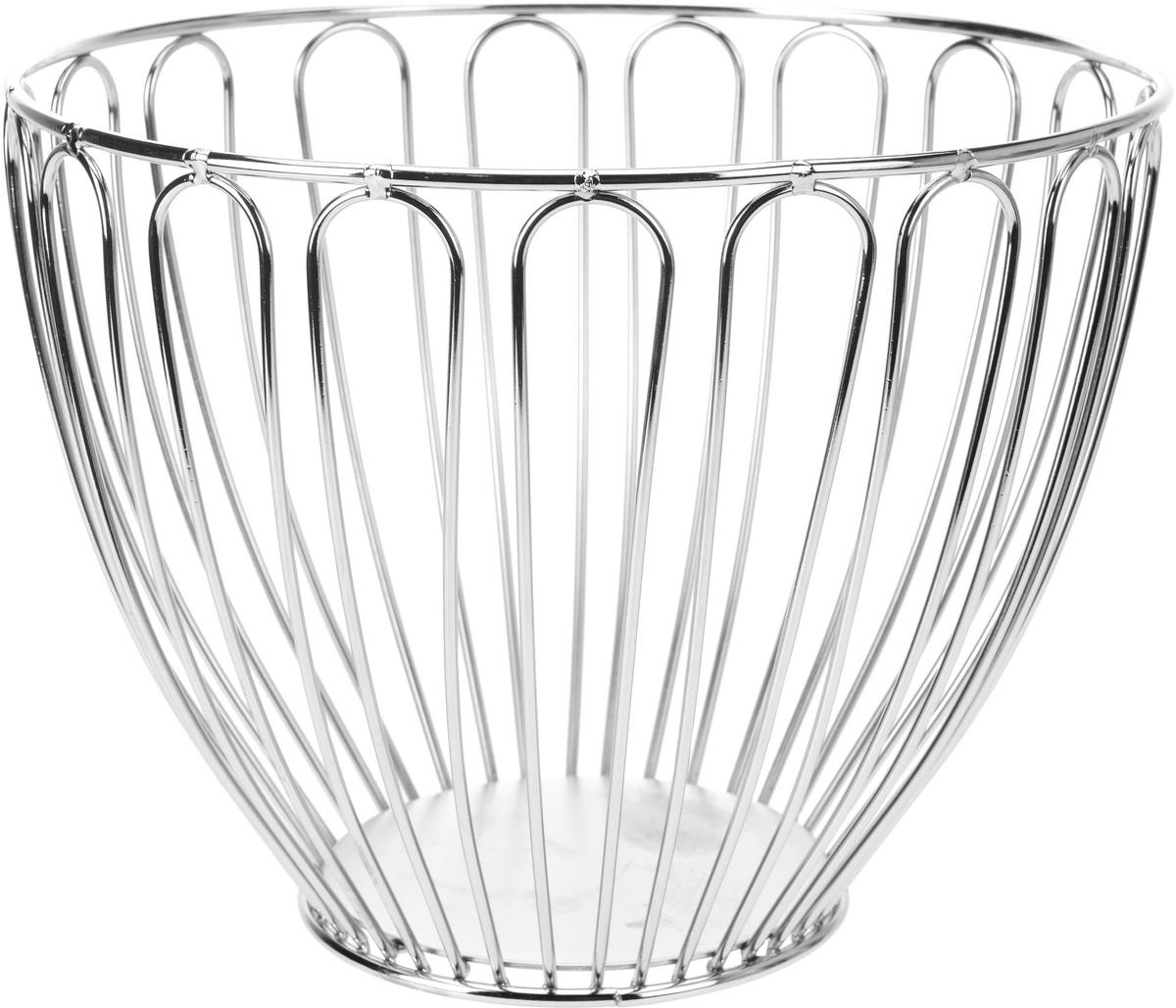 FRUKTKORG     - aluminiumfärgad, Basics, metall (23,7cm)