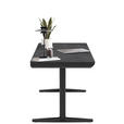 SCHREIBTISCH höhenverstellbar  - Schwarz, Design, Holzwerkstoff/Kunststoff (140/70/73-118cm) - Novel