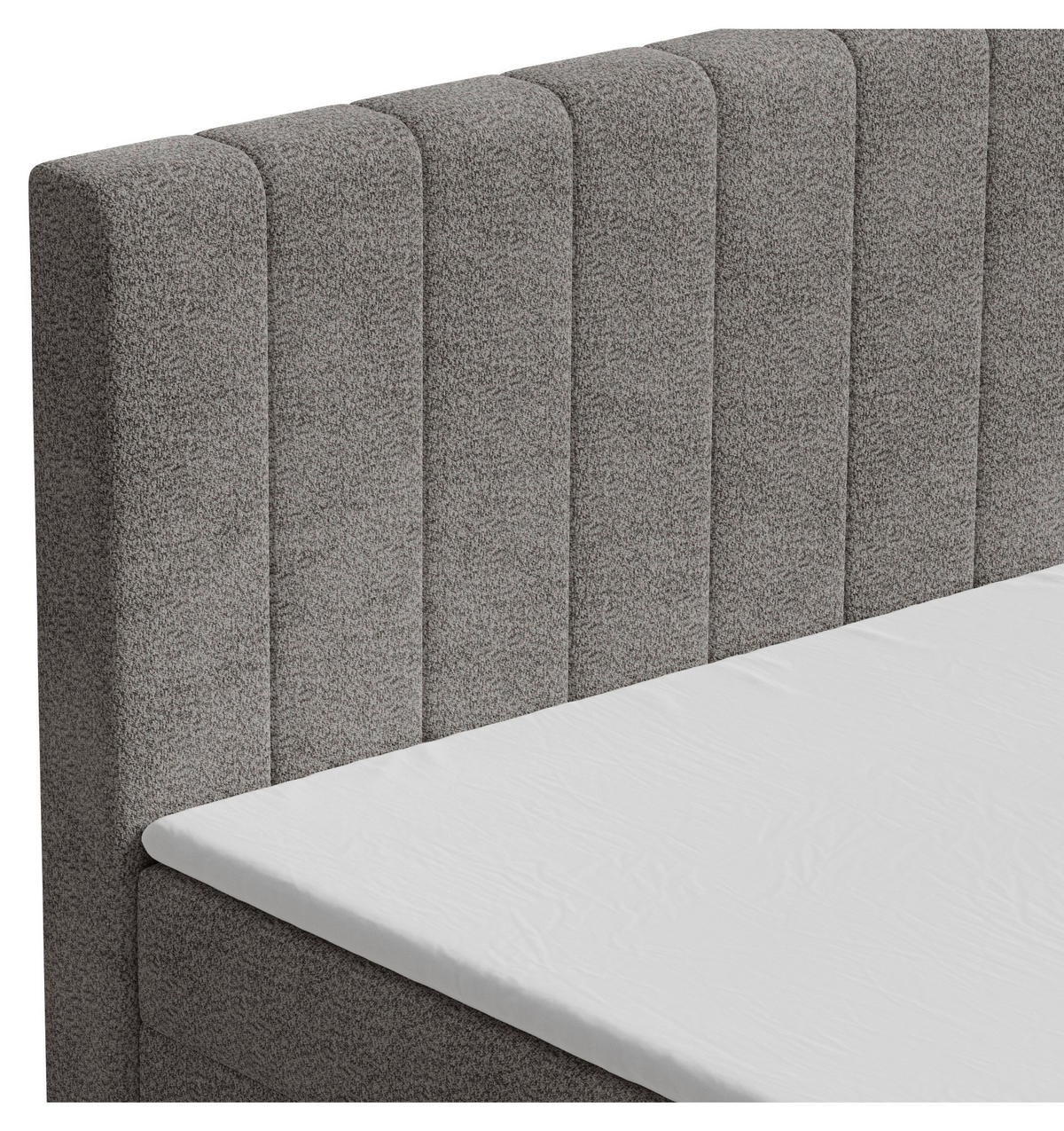 BOXBETT 160/200 cm,  in Anthrazit, Bettkasten, Topper,  - Anthrazit/Schwarz, MODERN, Holz/Kunststoff (160/200cm) - MID.YOU