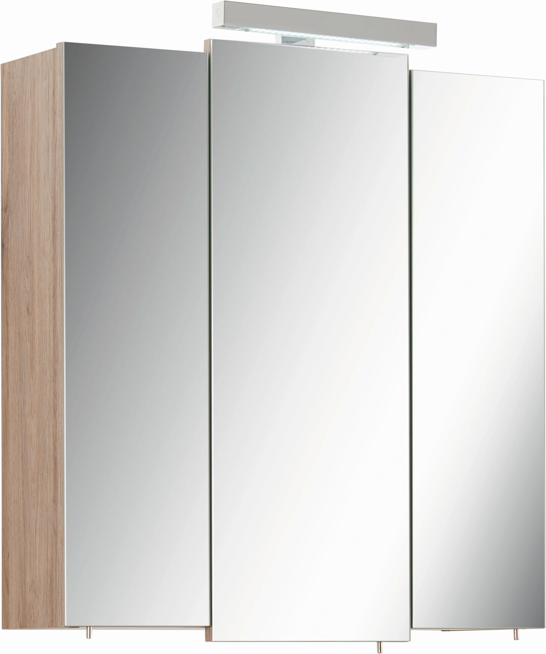 SPIEGELSCHRANK 68/73/20 cm  - Eichefarben, Basics, Glas/Holzwerkstoff (68/73/20cm) - Xora